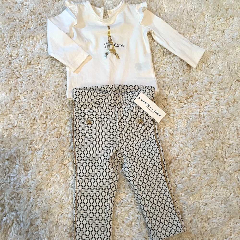 Janie and Jack top and bottom set